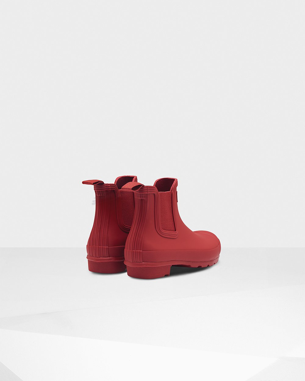 Womens Chelsea Boots - Hunter Original (91DNHCXMQ) - Red